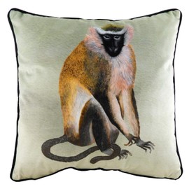 Evans Lichfield Kibale Monkey Cushion Cover, Polyester, multicolour