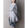 FTCayanz Women's Batwing Tunic Top Plus Size Blouse, gray