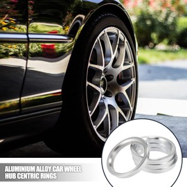 X AUTOHAUX Hub Ring 72.6mm/60.1mm Wheel Hub Ring Hub Centric Ring Hub Center Ring HUB CENTRIC RING High Speed Running Wheel Center Aluminum Wheel Spacer Ring Spacer Wheel Ring Universal Aluminum Alloy
