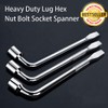 tooloflife Wheel Nut Wrench Car Wheel Lug Nut Spanner Heavy
