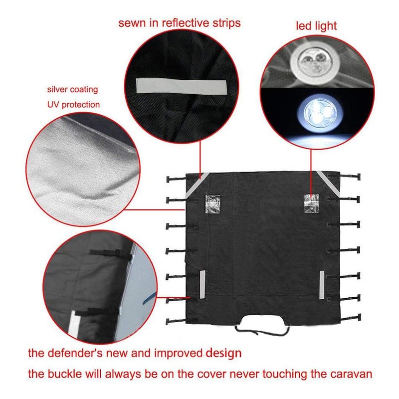 Front Cover Front Towing Cover Chip Protector Protector with Led