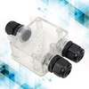 Electrical Trailer Junction Box, 3 Way Trailer Wire IP68 Waterproof