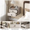 Floating Nightstand Set of 2 with 2 Storage Drawers and