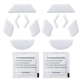 2 Sets White Rounded Curved Edges Mouse Feet Pads Skates Compatible for Logit G900 Mouse