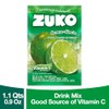 ZUKO Lime 24 Instant Powder Drink, No Sugar Needed, Individual
