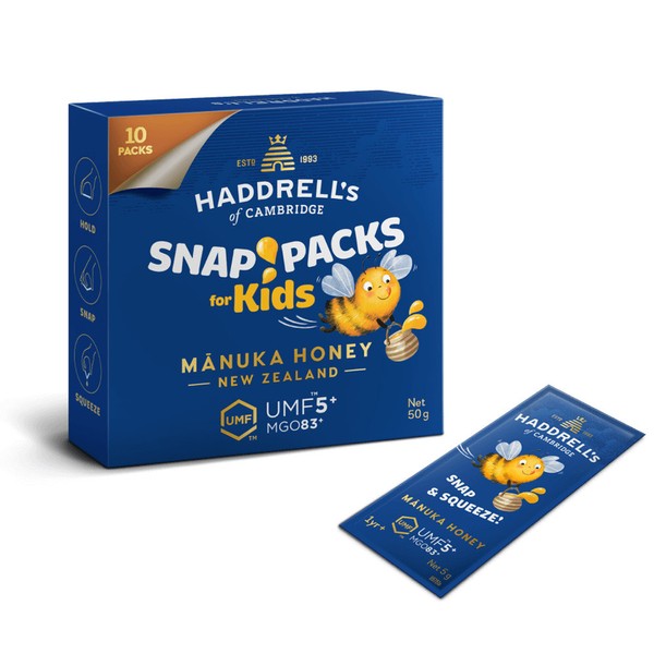 Haddrell's-UMF™ 5+ Mānuka Honey Snap Packs for Kids