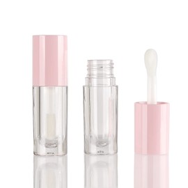 COSIDEA 14 Empty 6ml Foot Stick Lip Gloss Tubes for DIY Lip Gloss White Round Lip Gloss Containers Tubes with Thick Wand