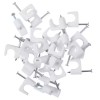 Gardner Bender 1/4 In. White Polyethylene Coaxial Staples (25-Pack)