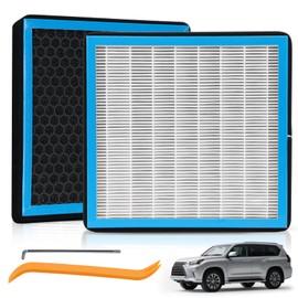 CF10285 Cabin Air Filter Compatible with Toyota 4Runner/Tundra/Highlander/Camry/Pruis/Sienna/Corolla Lexus Jaguar Land Rover Pontiac Scion AC Filter with Activated Carbon OEM Replacement
