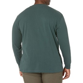 Dickies Mens Big-Tall Long-Sleeve Heavyweight Henley Shirts, Hunter Green, Large Tall US