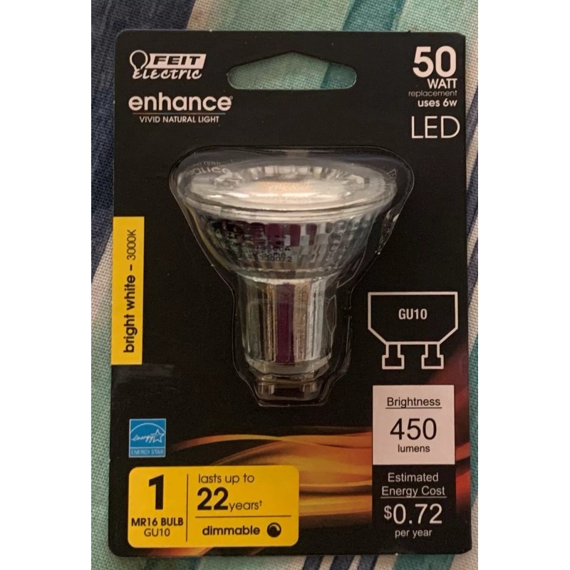 FEIT Electric 6 watts MR16 LED Bulb 450 lumens Bright