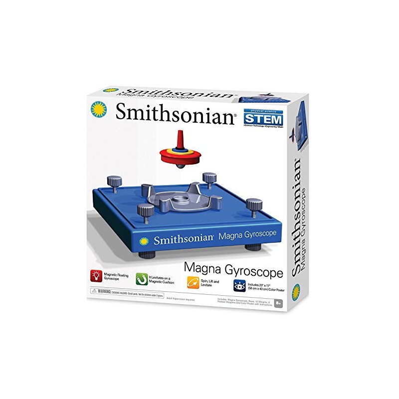 Smithsonian Science Activities Magna Gyroscope Blue 6"x6"