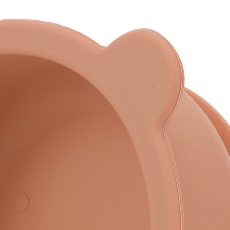 Silicone Baby Bowl Spoon Set with Bottom Suction Cup Ergonomic
