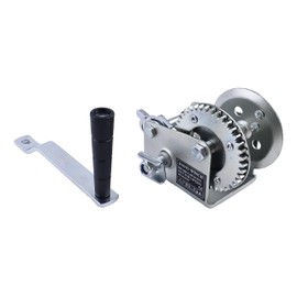 YUXSOUQ Dlb800a 800 Lbs. Spur Gear Heavy Duty Hand Winch with Brake, Manual Operated Two-Way Ratchet ATV Boat Trailer Marine