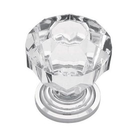 Liberty P30122-CHC-C, Crystal Clear Acrylic Drawer Knobs Cabinet Hardware, Cabinet Knobs, 1-1/4 in., Crystal Clear Glass, 1 Piece