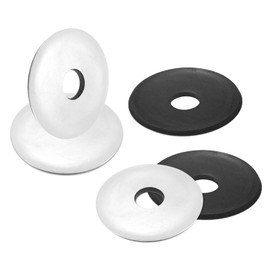 M METERXITY 5-Pack EPDM Bonded Sealing Rubber Washers, 304 Stainless Steel 3/8" x 1-1/2" OD Neoprene Rubber Washers Gasket for Bolts/Screws/Machinery/Ships/Roof