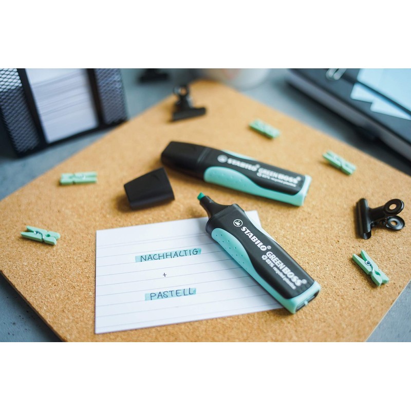 STABILO Eco-Friendly Highlighter GREEN BOSS Pastel - Pack of 10