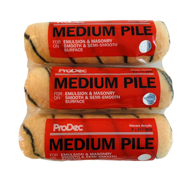 Prodec 9" x 1.75" Inch Medium Pile Roller Sleeves Refill
