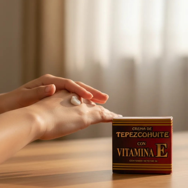Crema De Tepezcohuite Con Vitamina E 140gr Mixta Día/noche