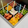 150 Pcs Disposable Plastic Forks Beautiful Mini Fruit Forks Bistro