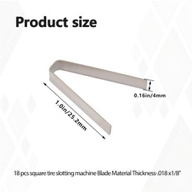 Shinelan Tire Groover Flat Blades for Ideal Tire Groover Tool Regroover Kit - Tire Groover Blades-18 Pack (Tire Groover Blade #3 3/32)