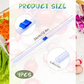 Plastic Wrap Slide Cutter, 4 Pcs 13 Inch Wrapping Paper Cutter Slider Wrap Dispenser, Self-Adhesive Plastic Wrap Slide Cutter, Two Way Sliding Cutter Paper Slicer for Kitchen Office Supplies