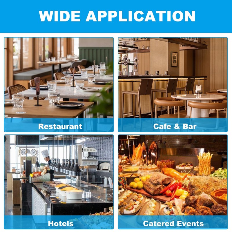 WOPPLXY 12 PCS A4 Menu Covers, Single Page Double View