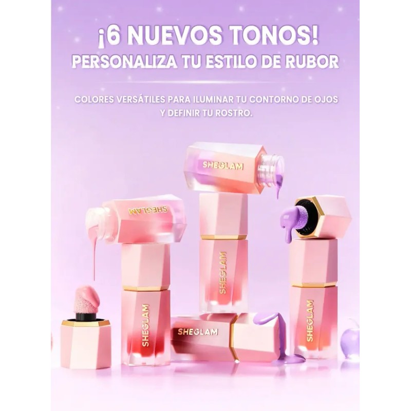 SHEGLAM Color Bloom Rubor Líquido Mate - Pink Slip -