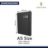 Collins Legacy A5 Week To View 2023 Diary - Black