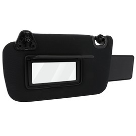 SCITOO Left Driver Side Black Sun Visor Assembly fit for 2013 2014 2015 2016 2017 2018 2019 for Nissan Sentra Without Sunroof