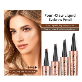 Waterproof Tattoo Eyebrow Pencil, Liquid Eyebrow Pencil, Professional Makeup Eyebrow Pencil, Quick Drying, Makeup Pencil (01# Light Brown)