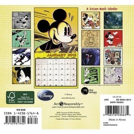 2013 Mickey Mouse Mini Wall Calendar