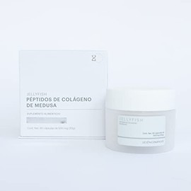 SESEN Jellyfish - Péptidos de Colágeno de Medusa 60 cápsulas - Colágeno Hidrolizado, Péptidos bioactivos de colágeno, Ácido Hialurónico, Suplemento Alimenticios, Colágeno marino