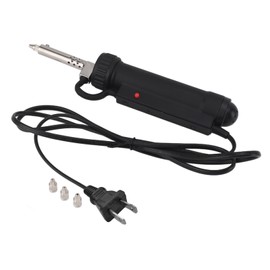 30W Solder Sucker Desoldering Pump Portable Electric Vacuum Pump Handheld Solder Removal Tool for Repair Welding Black US Plug 110V