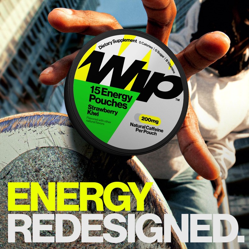 Wip Energy Pouches | 200mg Natural Caffeine | Vitamins and