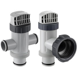 Saillong Dual Split Hose Plunger Valve Pool Part & Plunger Valve Compatible with Intex Pool Parts and Accessories, Shut Off Valve Replacement Plunging Assembly for Above Ground Pool and Pool Pump