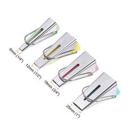 HARFINGTON Bias Tape Maker Kit 6mm 12mm 18mm 25mm Single and Double Fold Fabric Bias Binding Maker Sew Tool for Fabric Patchwork Quilting Sewing Crafting DIY, 4 Colors