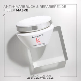 Kérastase Première, Repairing Hair Breakage Mask for Damaged Hair, with Peptides and Glycine, Masque Filler Réparateur Hair Mask, 200 ml