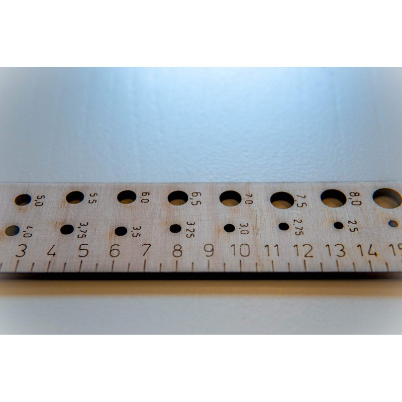 Needle Size Wood Ruler Tape Measure Made in Germany