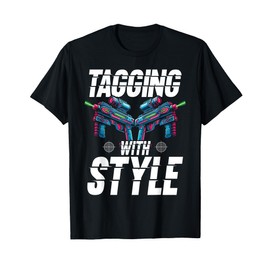 Laser Tag Tagging with Style Design For Tag Player T-Shirt