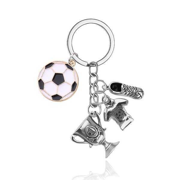 Soccer Player Birthday Gifts for Nephew Son Soccer Keychain for