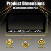 Mountains License Plate Frame Mountains Raised License Plate Stainless Steel