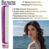Hair Doctor Vanity Comb with silky smooth rotating teeth prevents