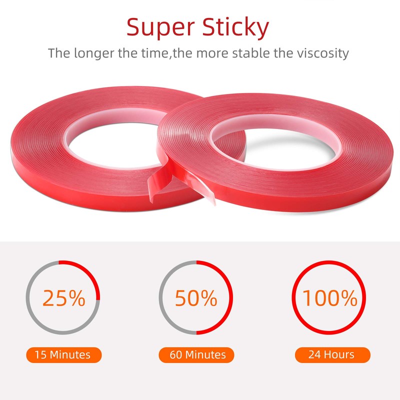 Gdrtwwh Double Sided Tape Heavy Duty,Double Sided Tape Strong Mounting