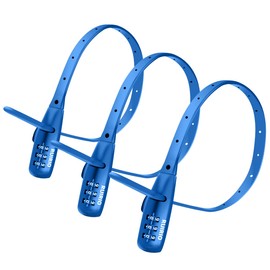 Zip Tie Lock Adjustable Cable Lock for Kids Bike, Helmet, Fridge Cabinets, Drawers, Fences, Toolboxes, Bike Rack, Suitable for Adult, Child, Kid, Baby. 3 Pack (Blue)