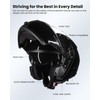 ILM Bluetooth Motorcycle Modular Helmet 2-3 Riders Intercom Flip up