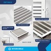 [8 x 8 Duct Hole] Vent Cover. Aluminum Exterior Return