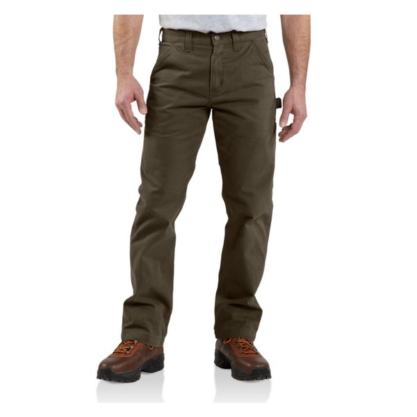 Carhartt Men's Relaxed Straight Twill Dungaree, Dark Coffee, W33 x