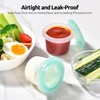 U-Taste 2oz×2 Silicone Food Containers Set: Mini Kitchen Storage with