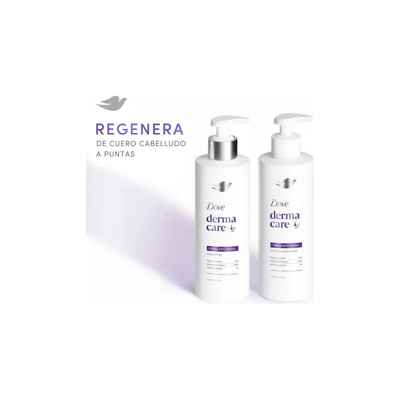 Shampoo Fuerza Anti-Caida Botella de 400ML Dove